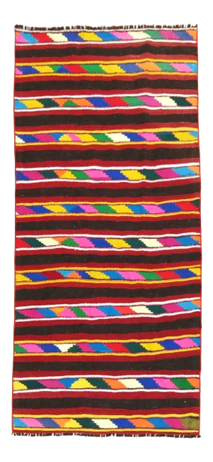 Bright Hand-Knotted Kilim, 2'10'' X 5'10''