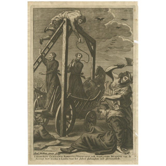 After Romeyn de Hooghe, The Execution of Three Jesuit Martyrs in London, 1680s, Print For Sale