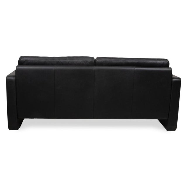 Conseta Two-Seater Sofa in Black Leather from COR For Sale - Image 10 of 12