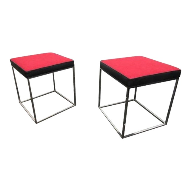 Chrome Square Benches For Sale