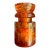 Antique Hemingray No. 19-30 Amber Color Glass Repurposed Insulator Candle Holder For Sale