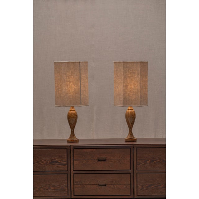 Large Italian Onyx Table Lamps, 1970s, Set of 2 For Sale - Image 6 of 15