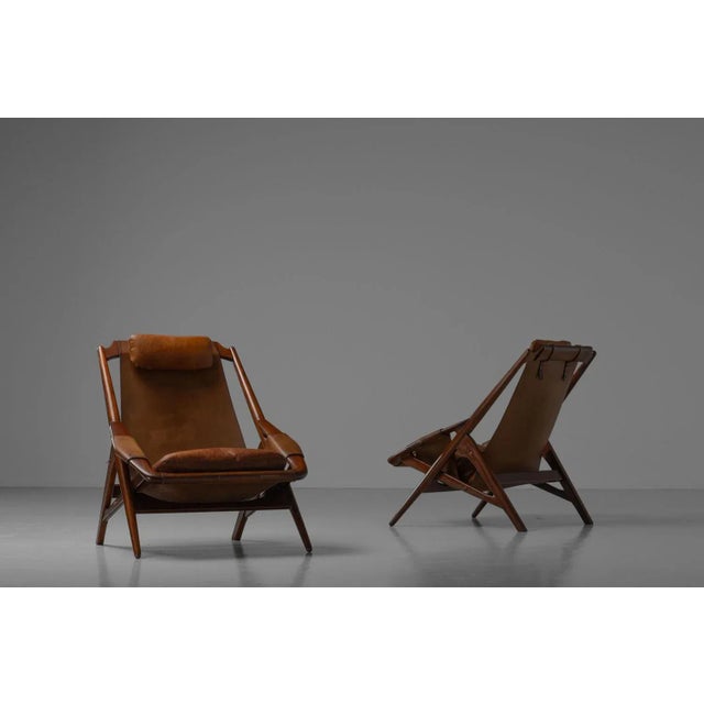 Hunting Chairs by W.D. Andersag for Piacenza, Italy, 1959, Set of 2 For Sale - Image 16 of 18
