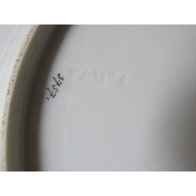 3 Fine Antique Porcelain Plates by Fischer and Mieg, Gilt Gold, Lattice Motif For Sale - Image 10 of 11