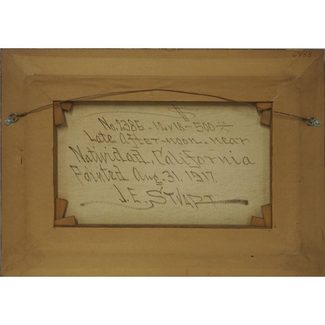 1910s Early 20th Century Late Afternoon Monterey Landscape by James Everett Stuart For Sale - Image 5 of 5
