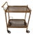 Serving Cart in Gilded Brass For Sale