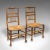 1850s Pair of Antique Victorian English Spindleback Rush Chairs For Sale - Image 13 of 13