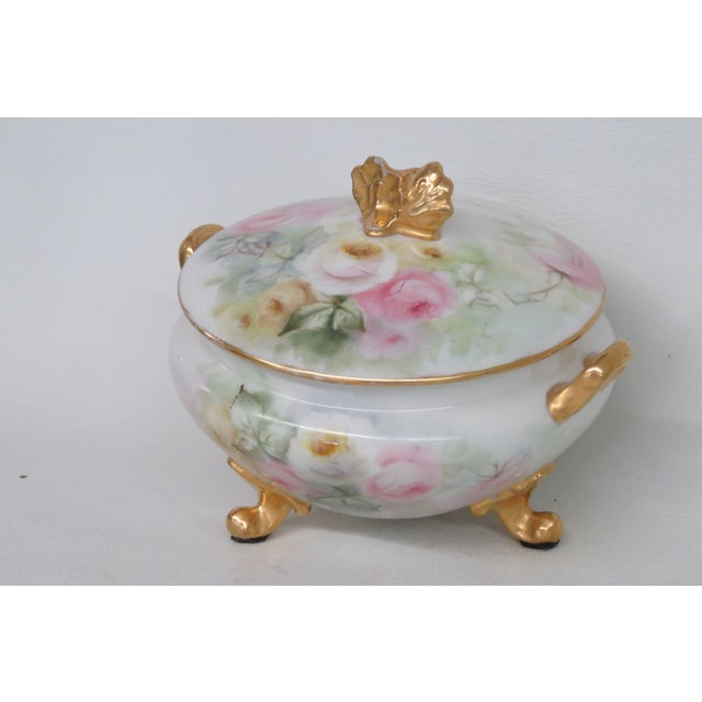 Gda Limoges France Porcelain Lidded Sugar Bowl 4572b For Sale - Image 18 of 18