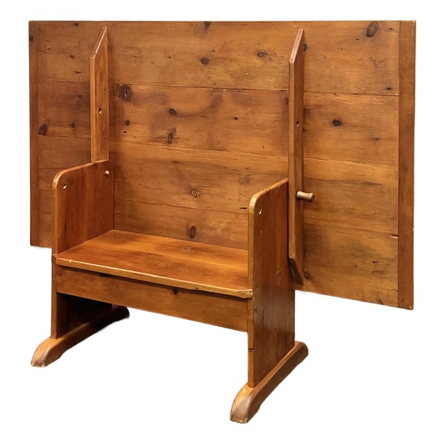 Late 1900’s Farmhouse Pine Hutch Table For Sale