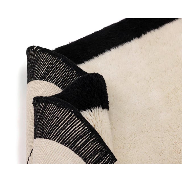 Hand-Knotted Wool Rug by Azele Studio For Sale - Image 6 of 11