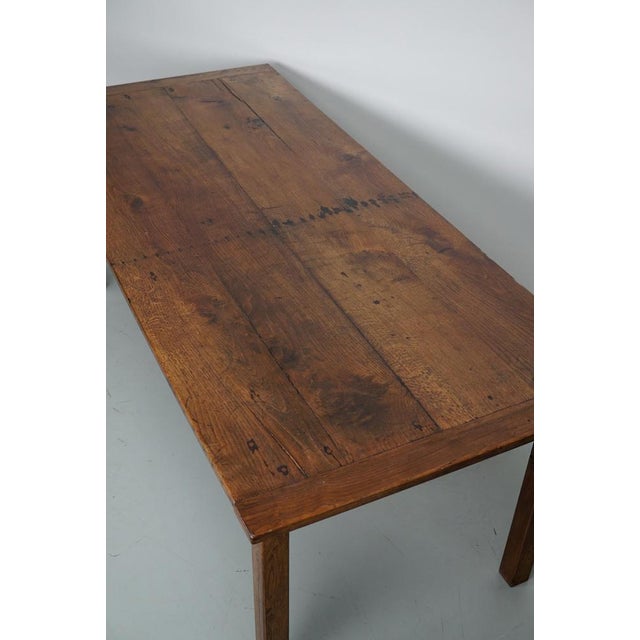 Antique French Farmhouse Dining Table in Oak For Sale - Image 16 of 18