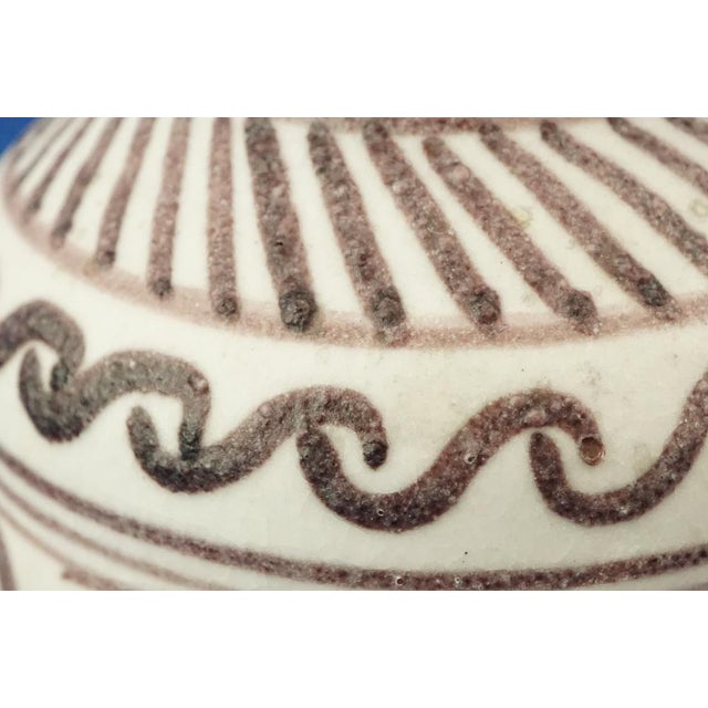 Early 1900s Century ceramic vase by Guido Gambone from CAS Vietri manufacturing, Vietri, Italy For Sale - Image 9 of 16