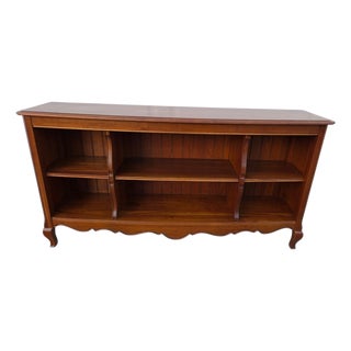 1990s Ethan Allen Maison Bookcase Shelf Console French Country Sideboard Cabinet For Sale