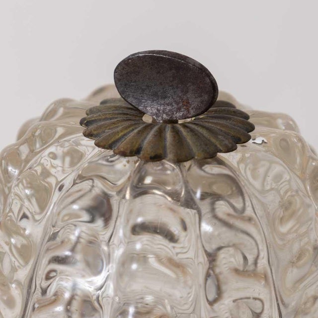 1940s Petite Murano Glass Lamps - a Pair For Sale - Image 4 of 12