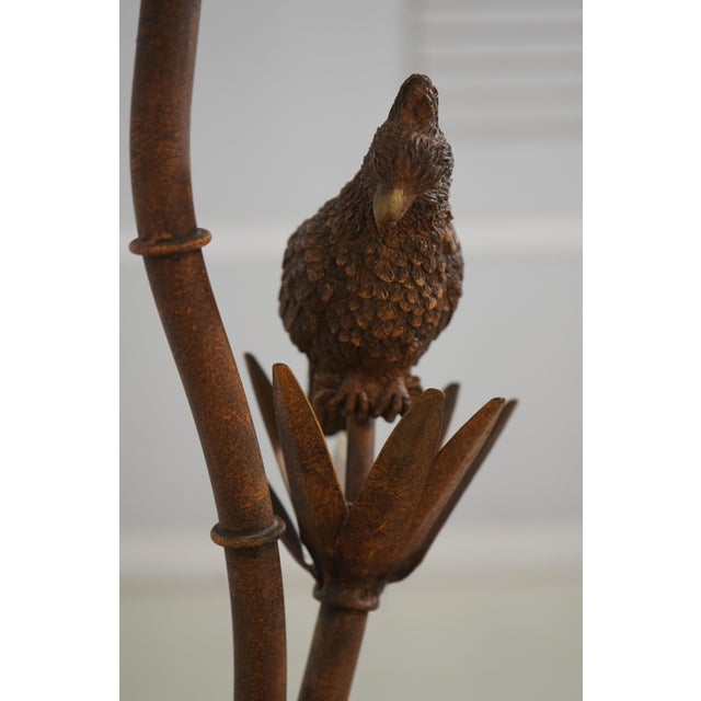 1990s Tanner Kenzie Parquette Toleware Table Lamp For Sale - Image 5 of 11