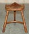 Burr Yew Wood Tripod Stool with Timber Grain For Sale - Image 12 of 18