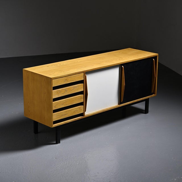 Ash Cansado Sideboard attributed to Charlotte Perriand for Steph Simon, 1960 For Sale - Image 12 of 18