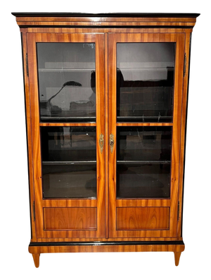 Biedermeier Bookcase, Cherry Veneer, South Germany 1820