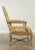 French Wesley Hall Louis XV Style Carved Frame Armchair, Custom Upholstery For Sale - Image 3 of 13