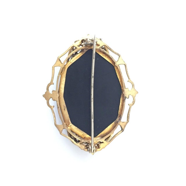 Victorian Late 19th Century Late Victorian Murano Glass Mosaic on Black Jet Stone For Sale - Image 3 of 4