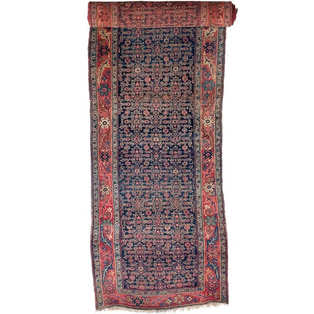 1920s Antique Halvai Bidjar with Growing Vine Border Rug 4 x 20.3 For Sale - Image 5 of 14