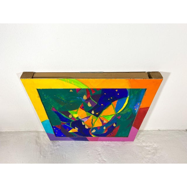 Add a bold splash of color to your collection with this vibrant, original abstract artwork. Artist is danish but name...