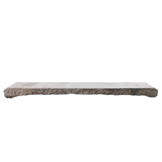 Stone Late 19th Century 93" Long Low Garden Bench or Stepper For Sale - Image 7 of 9