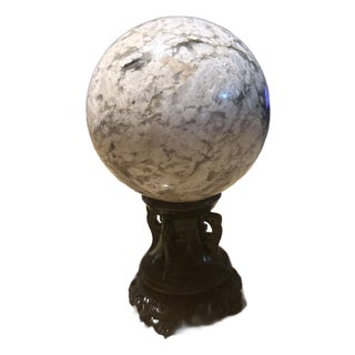 Polished Rainbow Moonstone Crystal Sphere – Statement Mineral Specimen Without Stand For Sale