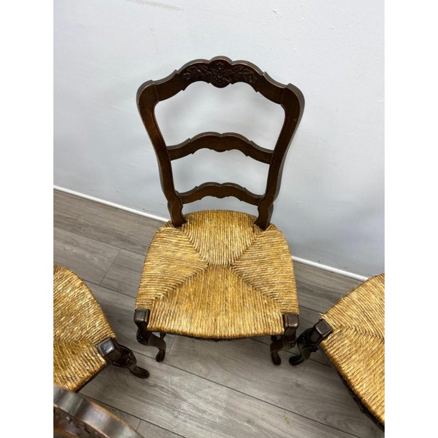 Set of Six 19th Century French Provincial Dining Chairs Chairish