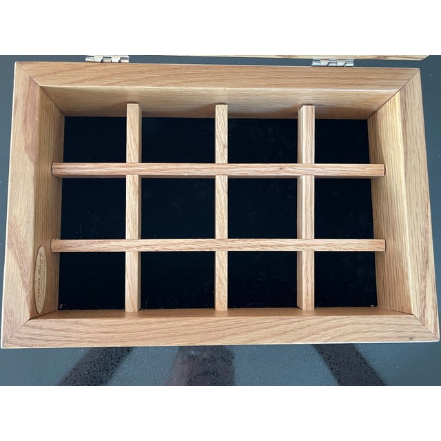 Workaday Handmade 1980s Farmhouse Amish Kaleva Deluxe Jewelry Box For Sale - Image 4 of 7