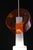 Mid 20th Century Mid-Century Opaline and Orange Glass Pendant Lights - a Pair For Sale - Image 17 of 18