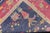 Large Antique Art Deco Rug in Deep Navy Blue With Vibrant Red Border For Sale - Image 13 of 13