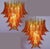 Glass Italian Chandelier with Leaves in the style of Barovier & Toso For Sale - Image 7 of 18