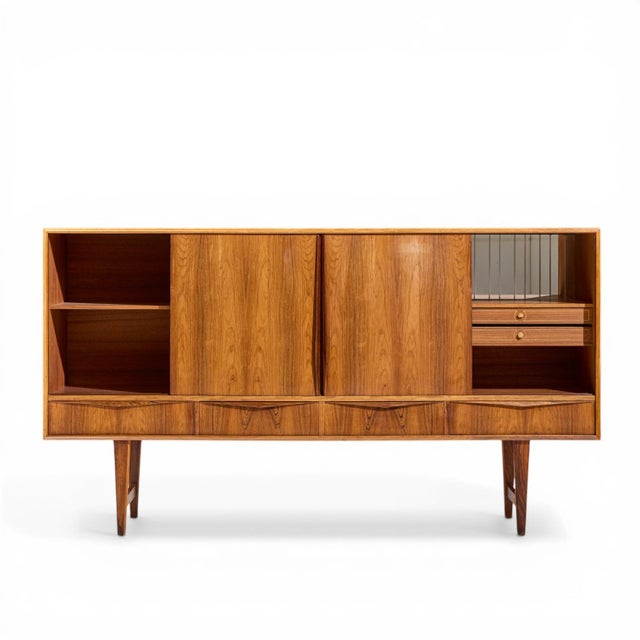 e.w. Bach for Sejling Mid Century Danish Rosewood Credenza For Sale In Chicago - Image 6 of 11