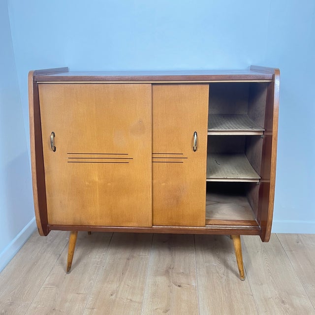 Wood Vintage Wooden Shoe Cabinet, 1960 For Sale - Image 7 of 12