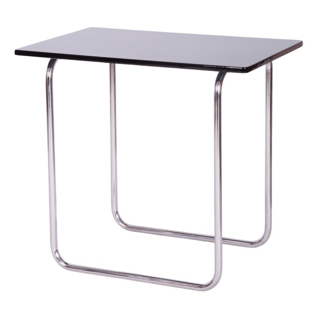 Bauhaus Table in Chrome-Plated Steel by Hynek Gottwald, 1930s For Sale