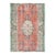 1970s Vintage Turkish Oushak Handmade Wool Cotton Orange Area Rug For Sale