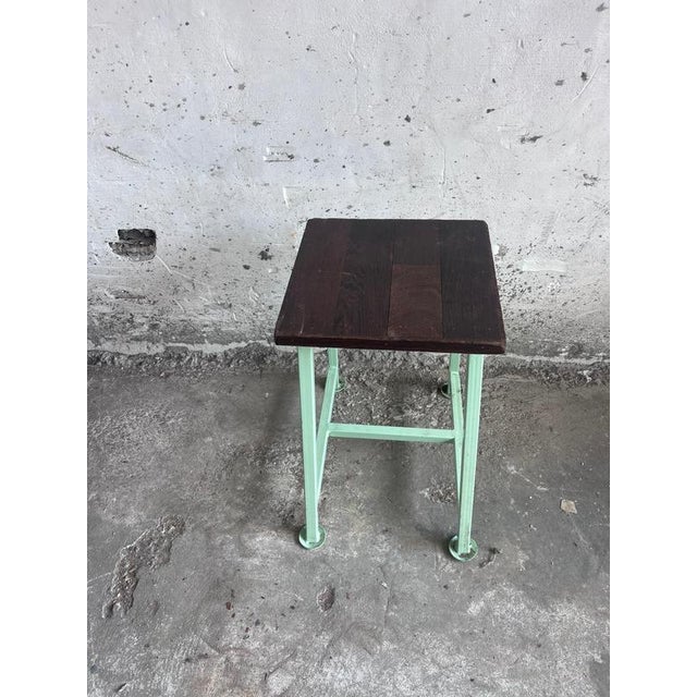 Vintage Industrial Benches and Stools, 1950s Set of 9 For Sale - Image 4 of 9