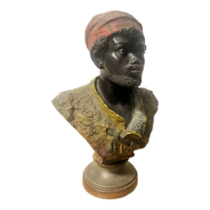 Austrian Blackamoor Sculptural Bust, 19th Century