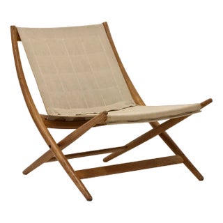 Vintage Folding Chair by Johan Hagen for I. Christiansen, 1958 For Sale