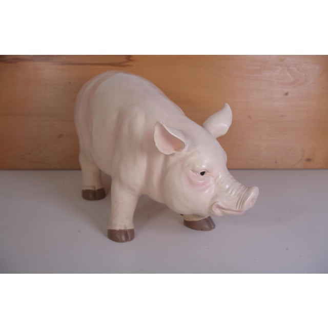 Vintage Large Butcher's Pig Shop Display, Former Czechoslovakia, 1980s For Sale - Image 3 of 12