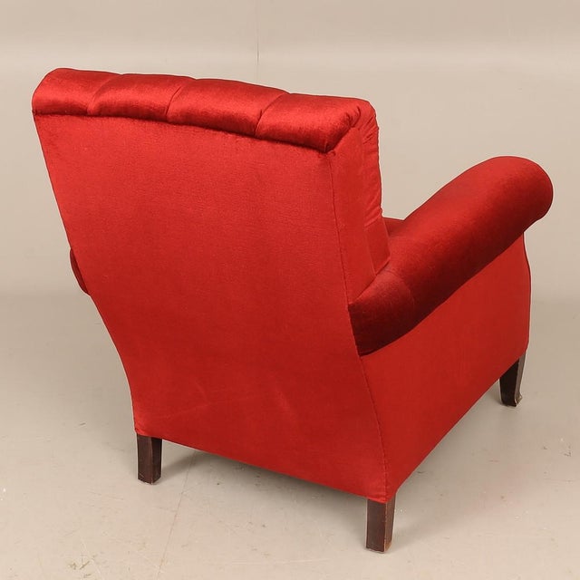 Vintage Red Chairs, 1950s, Set of 2 For Sale - Image 3 of 5