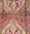 Mid 20th Century Vintage Turkish Medallion Runner With Large Medallions in Rose Red, Yellow Green 3'7 X 10'10 For Sale - Image 5 of 8