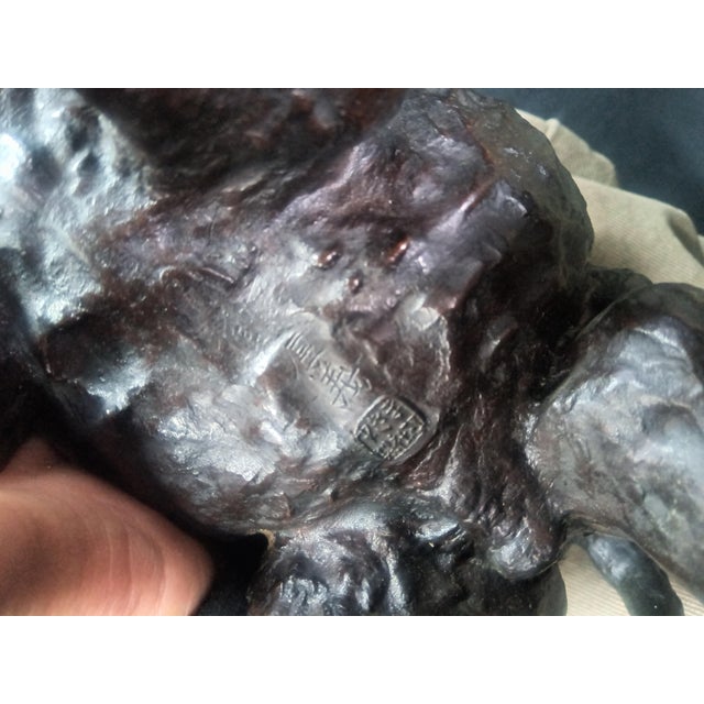 Early 20th Century Early 20th Century Late Meiji Era Okimono Camel Sculpture For Sale - Image 5 of 6