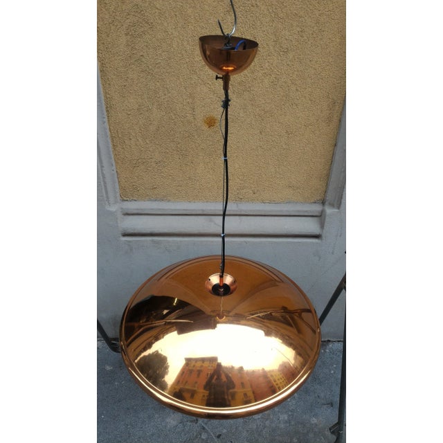 Copper Ceiling Lamp, 1970s For Sale - Image 9 of 9