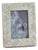 Bengkulu Bone Braided Photo Frame, 4" x 6", Ivory White For Sale
