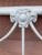 Metal Antique Victorian Cast Iron White Headboard & Footboard For Sale - Image 7 of 10