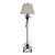 Designer Metal Toleware Standing Floor Lamp For Sale