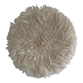 African Juju Celebration Feather Hat Wall Decoration For Sale