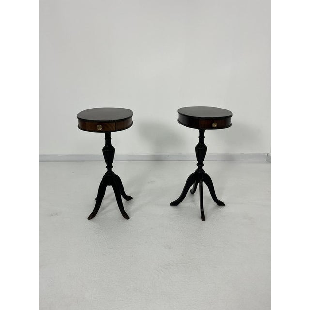 Mid-Century Modern Italian Oval Bedside Tables, 1960s, Set of 2 For Sale - Image 12 of 12